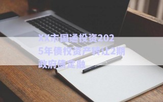 XX市國通投資2025年債權資產(chǎn)轉(zhuǎn)讓2期政府債定融